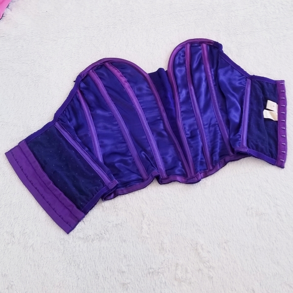 Victoria's Secret Vintage Floral Paisley Print Strapless Corset Bustier - Picture 5 of 12